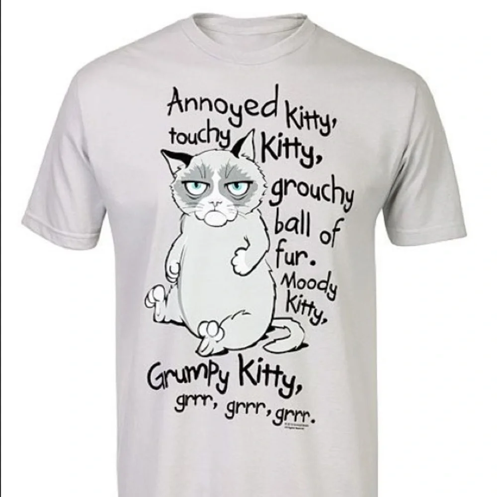BUY 2 GET 3rd FREE Grumpy Cat, Soft Kitty t-shirt size XL - Picture 2 of 6